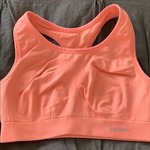 Coral Reebok Sports Bra